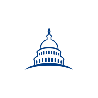 Washington DC US Capitol Line Art Sticker