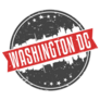 Washington Dc Usa Round Travel Stamp Sticker