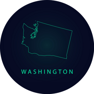 Washington Map- State Of Usa Outline Graphic Sketch Sticker