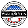 Washington USA Stamp Illustration Sticker