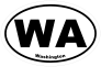 Washington Wa Oval Sticker