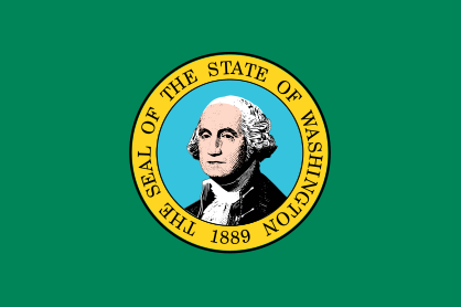 Washington Wa State Flag Sticker
