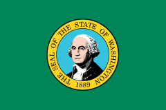 Washington Wa State Flag Sticker