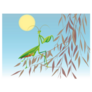 Watanabe Seitei Praying Mantis Sticker