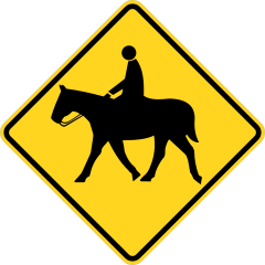 Watch Out For Horseback Riders Sticker