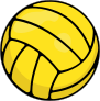 Water Polo Ball Printed Full Color Sticker