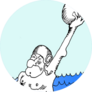 Water Polo Old Man In The Sea Sticker