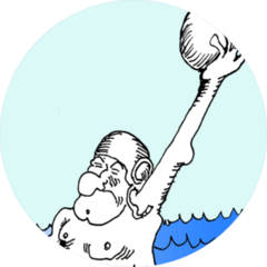 Water Polo Old Man In The Sea Sticker