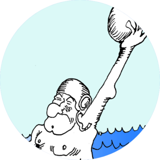 Water Polo Old Man In The Sea Sticker