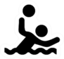 Water Polo Player Icon Sticker