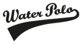 Water Polo Word Retro Sticker