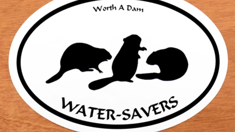 Water Savers Custom Oval Stickers