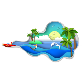 Water Ski Sticker