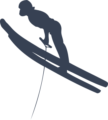 Water Skier Sticker