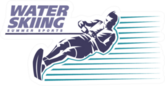 Water Skiing. Sport Emblem Sticker