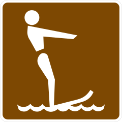 Water Skiing Sticker