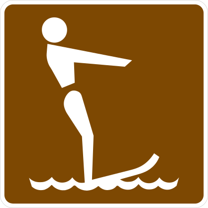 Water Skiing Sticker