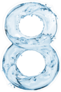 Water Splash Font Number 8 Sticker