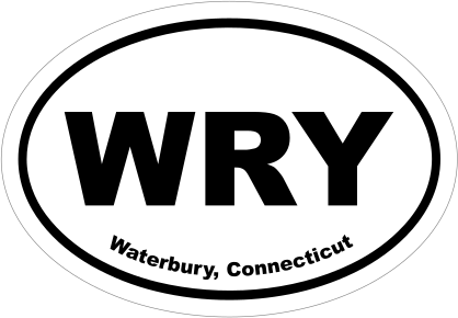 Waterbury, Connecticut Oval Stickers