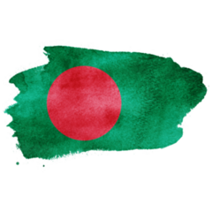 Watercolor Bangladesh Sticker