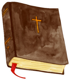 Watercolor Bible Illustration Sticker