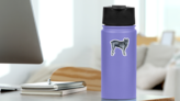 Watercolor Cane Corso Sticker on a Water Bottle (New) example