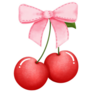 Watercolor Cherries Sticker