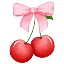 Watercolor Cherries Sticker