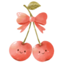 Watercolor Cherries Sticker