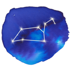 Watercolor Constellation Of Leo Zodiac Sign Sticker