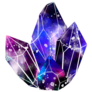 Watercolor Cosmic Crystal Sticker