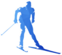 Watercolor Cross-country Skiing Sticker