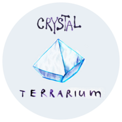 Watercolor Crystal Terrarium Sticker