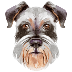 Watercolor Dog Sticker