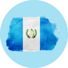 Watercolor Flag Guatemala Sticker