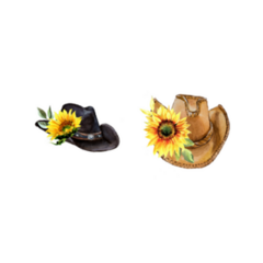 Watercolor Hand Painted Cowboy Hat And Sunflowers Montana Sticker