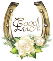 Watercolor Horseshoe With White Roses Sticker