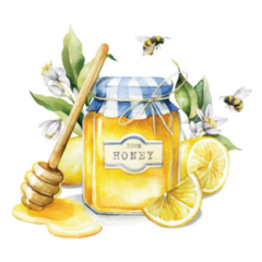 Watercolor Illustration Of Sweet Honey Bee Sticker