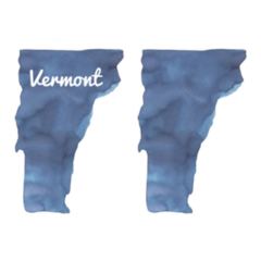 Watercolor Illustration Of Vermont State Map Silhouette Sticker
