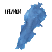 Watercolor Lebanon Sticker