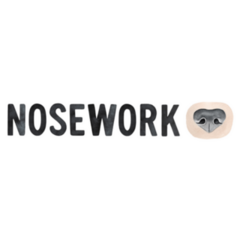 Watercolor Lettering Nosework Dog Sticker