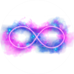 Watercolor Magic Fire Infinity Symbol Sticker