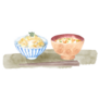Watercolor Painting Of Japanese Traditional Food Sticker