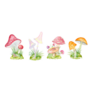 Watercolor Pastel Set Of Mushrooms Sticker