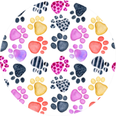 Watercolor Paw Print Colors Sticker