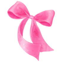 Watercolor Pink Bow Sticker