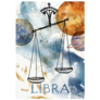 Watercolor Poster Of Zodiac Sign Libra Sticker