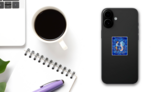 Watercolor Sailor And Mermaid In Love Sticker on a Phone (New) example