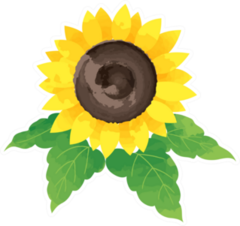 Watercolor Sunflower Sticker
