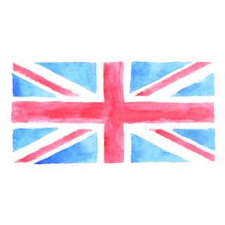 Watercolor UK Flag Sticker